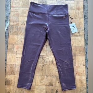 ZYIA Shiny Purple Leggings
